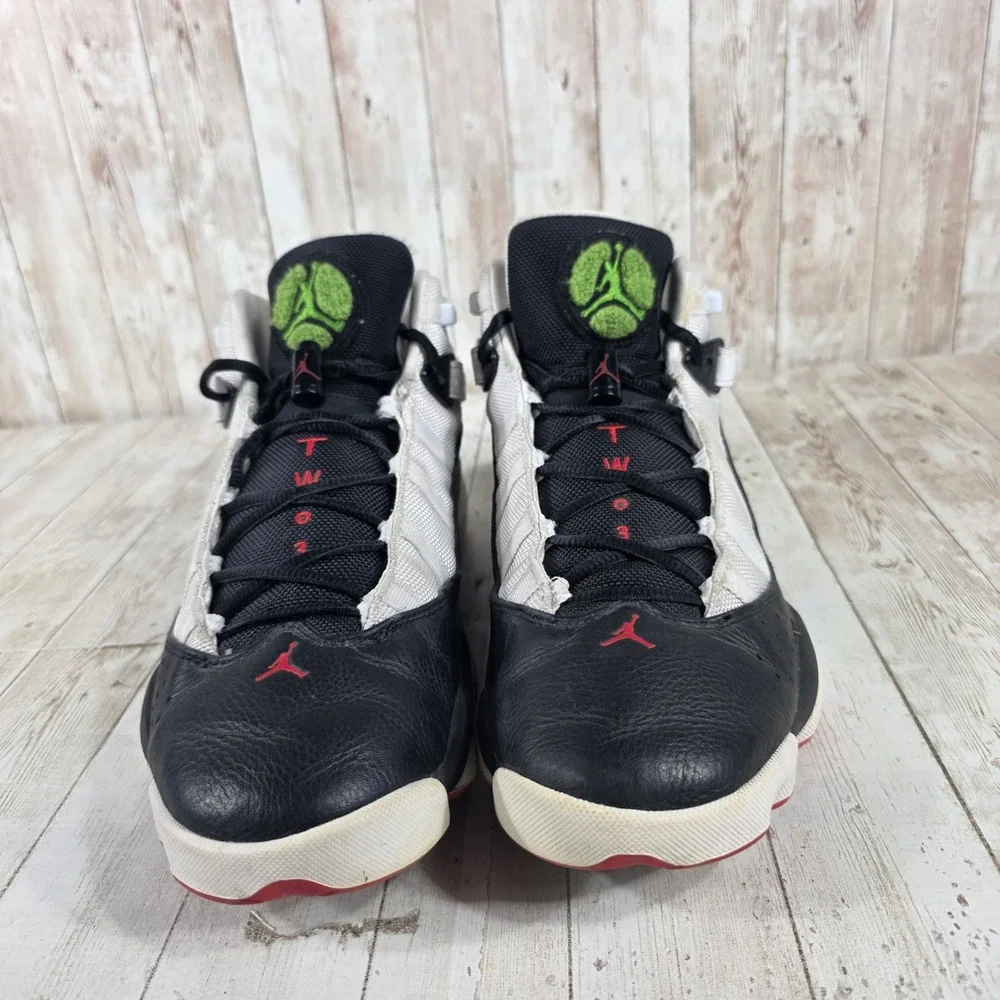 Air Jordan 6 Rings Mens Sz‎ 10.5 Black White Red Basketball Shoes 322992008